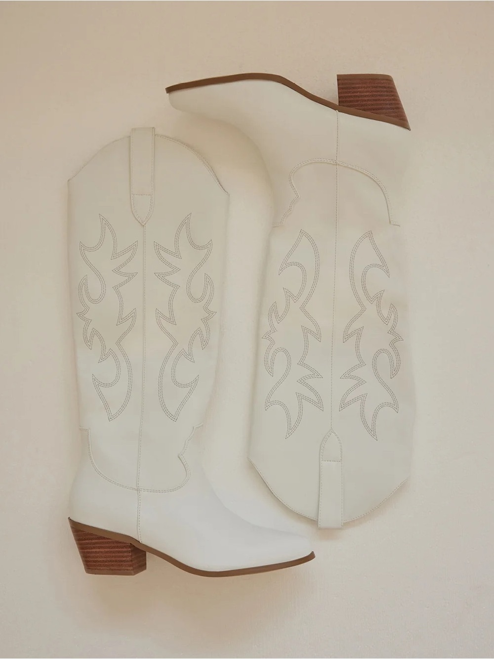 Billini- Urson Knee High Cowboy Boot in White